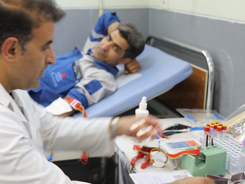 اهدا خون کارکنان شرکت پتروشیمی شیراز
